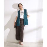 【2点セット】大人のフェミニンカジュアルに ペプラムジレ+ロゴTシャツ | SHOO・LA・RUE | 詳細画像20
