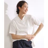 オフホワイト(003) | 【高レビュー/洗える/UV】大人カジュアル 抜け襟Tシャツ | SHOO・LA・RUE