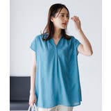【無理せずキレイ】レーヨン麻スキッパーブラウス | SHOO・LA・RUE | 詳細画像1