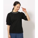 衿パール調釦お袖ふんわり五分袖トップス | SHOO・LA・RUE | 詳細画像9
