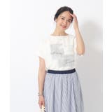 1枚でサマ見え シフォンレイヤード 転写プリントTシャツ | SHOO・LA・RUE | 詳細画像13