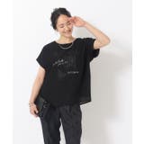 1枚でサマ見え シフォンレイヤード 転写プリントTシャツ | SHOO・LA・RUE | 詳細画像5