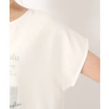 1枚でサマ見え シフォンレイヤード 転写プリントTシャツ | SHOO・LA・RUE | 詳細画像25