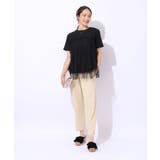 着るだけで華やかな ドットチュールドッキングTシャツ | SHOO・LA・RUE | 詳細画像11