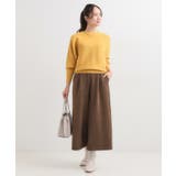 【洗濯機可/体型カバー】お袖ボタン リブドルマンニット | SHOO・LA・RUE | 詳細画像23 