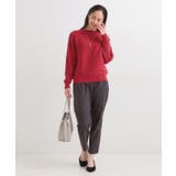 【洗濯機可/体型カバー】お袖ボタン リブドルマンニット | SHOO・LA・RUE | 詳細画像3 