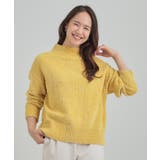 【S-LL】ほんのりラメで女性らしい ベロアモールモックネックニット | SHOO・LA・RUE | 詳細画像17 