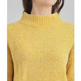 【S-LL】ほんのりラメで女性らしい ベロアモールモックネックニット | SHOO・LA・RUE | 詳細画像24 