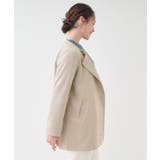 【S-LL】上品さを纏う やわらかフェイクスエード ミドル丈ブルゾン | SHOO・LA・RUE | 詳細画像2 