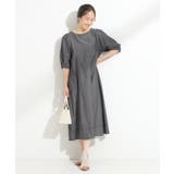 【S-LL】配色ステッチがアクセント デニムワンピース | SHOO・LA・RUE | 詳細画像3 