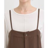 【S-LL】大人カジュアルに ベアトップ風 キャミサロペット | SHOO・LA・RUE | 詳細画像13