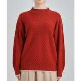 【洗濯機可/毛玉レス】配色がアクセント ダイヤ柄ゆるニット | SHOO・LA・RUE | 詳細画像21 