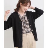 ブラック(019) | 【洗える】もちもち ミドル丈ニットカーディガン | SHOO・LA・RUE