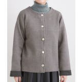 ゴールドボタンがアクセント ダブルフェイスニットカーディガン | SHOO・LA・RUE | 詳細画像13 