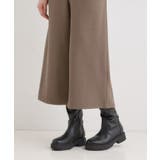 【洗濯機可】美脚見え あったか圧縮ニット ガウチョパンツ | SHOO・LA・RUE | 詳細画像27 