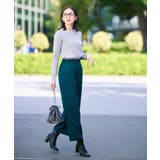 【着丈選べる】大人のきれいめスタイルに ウールフィール ワイドパンツ | SHOO・LA・RUE | 詳細画像48 