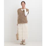 大人のフェミニンカジュアルに ラメシャギーニットベスト+ロンT | SHOO・LA・RUE | 詳細画像8