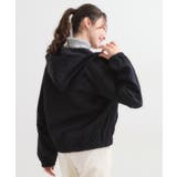 【S-LL】気楽にさらりと羽織れる 大人のフードブルゾン | SHOO・LA・RUE | 詳細画像2