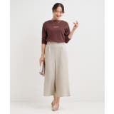 ウエストまわりをすっきり魅せる デザインガウチョパンツ | SHOO・LA・RUE | 詳細画像11 