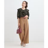 【S-LL】きれいめカジュアルに チェック柄フリルブラウス | SHOO・LA・RUE | 詳細画像7