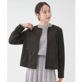 【S-LL】上品さを纏う やわらか フェイクスエードブルゾン | SHOO・LA・RUE | 詳細画像1