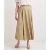 ベージュ(052) | 【S-LL】大人の抜け感 合皮フレアスカート | SHOO・LA・RUE