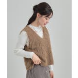 【S-LL/2点セット】着るだけでコーデが決まる フェザーベスト×リブニット | SHOO・LA・RUE | 詳細画像11 