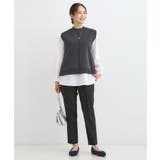 脚のラインをきれいに見せる タックテーパードパンツ | SHOO・LA・RUE | 詳細画像3