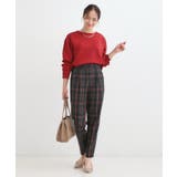 脚のラインをきれいに見せる タックテーパードパンツ | SHOO・LA・RUE | 詳細画像11