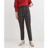 ネイビー(294) | 脚のラインをきれいに見せる タックテーパードパンツ | SHOO・LA・RUE