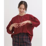 【2点セット/7分袖】大人のきれい見え お袖タック入りアクセ付きトップス | SHOO・LA・RUE | 詳細画像13 