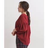 【2点セット/7分袖】大人のきれい見え お袖タック入りアクセ付きトップス | SHOO・LA・RUE | 詳細画像14 