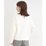 【S-LL】大人のデイリースタイルに お袖タック フェイクパール付きトップス | SHOO・LA・RUE | 詳細画像2