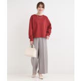 【S-LL】大人のデイリースタイルに お袖タック フェイクパール付きトップス | SHOO・LA・RUE | 詳細画像7