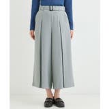 【着丈選べる/S-LL】大人のきれいめスタイルに ベルト付きワイドパンツ | SHOO・LA・RUE | 詳細画像23 
