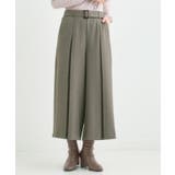 【着丈選べる/S-LL】大人のきれいめスタイルに ベルト付きワイドパンツ | SHOO・LA・RUE | 詳細画像11 