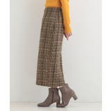 【S-LL】きれいめにもカジュアルにも ラメツイード ナロースカート | SHOO・LA・RUE | 詳細画像6 