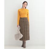 【S-LL】きれいめにもカジュアルにも ラメツイード ナロースカート | SHOO・LA・RUE | 詳細画像7 