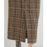 【S-LL】きれいめにもカジュアルにも ラメツイード ナロースカート | SHOO・LA・RUE | 詳細画像15 