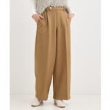 【着丈選べる】ウールフィールあったか裏起毛ワイドパンツ | SHOO・LA・RUE | 詳細画像9 