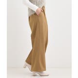 【着丈選べる】ウールフィールあったか裏起毛ワイドパンツ | SHOO・LA・RUE | 詳細画像10 