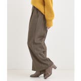 【着丈選べる】ウールフィールあったか裏起毛ワイドパンツ | SHOO・LA・RUE | 詳細画像24 