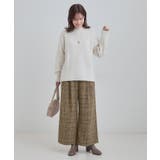 【あったか】チェック柄ワイドパンツ | SHOO・LA・RUE | 詳細画像7 