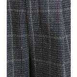 【あったか/S-LL】脚のラインをきれいに魅せる チェック柄ワイドパンツ | SHOO・LA・RUE | 詳細画像12 