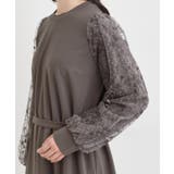 【S-LL】お袖チュールレース切り替えワンピース | SHOO・LA・RUE | 詳細画像14 