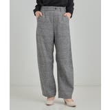 【あったか】クラシカルなチェック柄 裏起毛カーブパンツ | SHOO・LA・RUE | 詳細画像1 