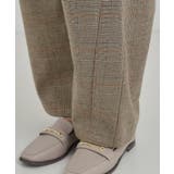 【あったか】クラシカルなチェック柄 裏起毛カーブパンツ | SHOO・LA・RUE | 詳細画像15 