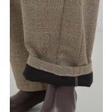 【あったか】クラシカルなチェック柄 裏起毛カーブパンツ | SHOO・LA・RUE | 詳細画像16 