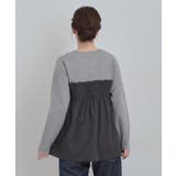 【S-LL】ビスチェ風ドッキングトップス | SHOO・LA・RUE | 詳細画像2