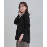 【S-LL】ビスチェ風ドッキングトップス | SHOO・LA・RUE | 詳細画像5